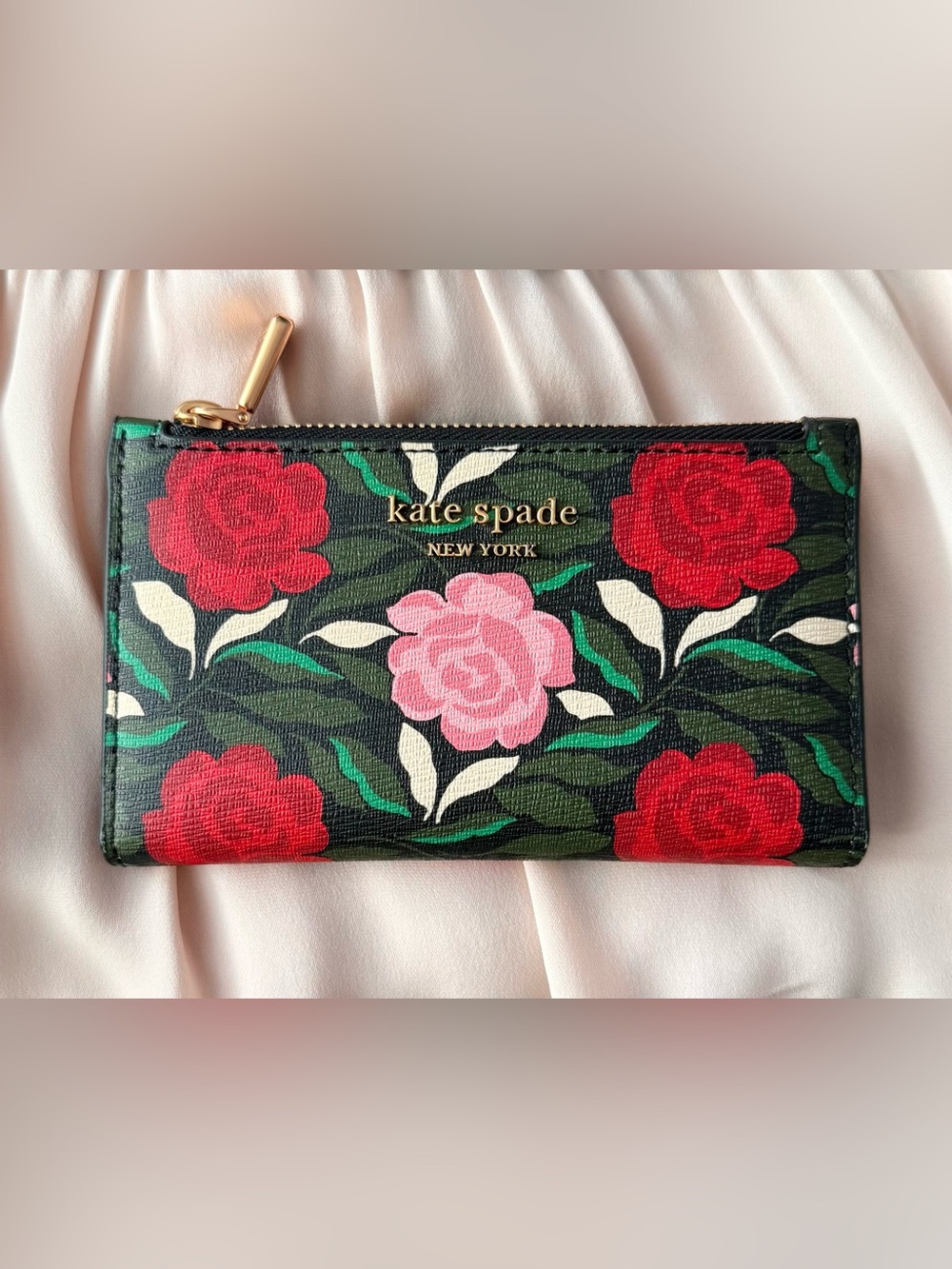 Kate Spade Morgan Rose Garden Slim Bifold Wallet
